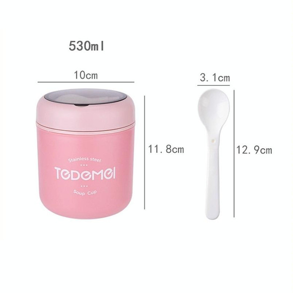 Portable Thermal Insulation Sealed Soup Cup With Lid Breakfast Lunch Box - Office Workers(Green)