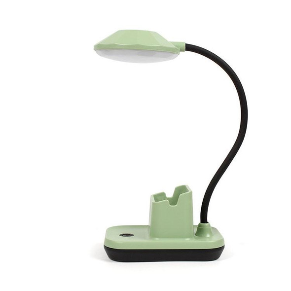 2 PCS Bedroom Bedside Dormitory Desk Study Eye Potection Desk Lamp(FY7714 Green)