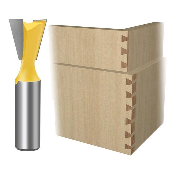 1/2 Handle Dovetail Cutter Wood Engraving Small Milling Cutter, Specification: 1/2x1/4mm