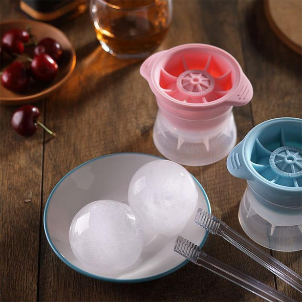 Home Spherical Ice Lattice Whisky Wine Ice Cube Maker Silicone Trays Mold with Cover (Grey)