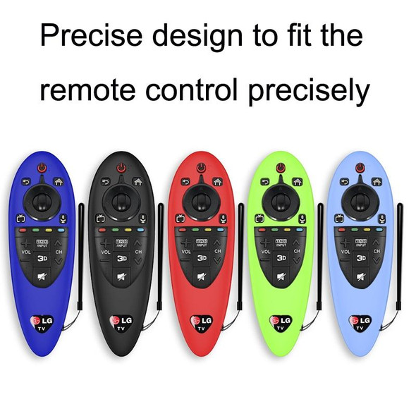 2 PCS Remote Control Dustproof Silicone Protective Cover - LG AN-MR500 Remote Control(Black)