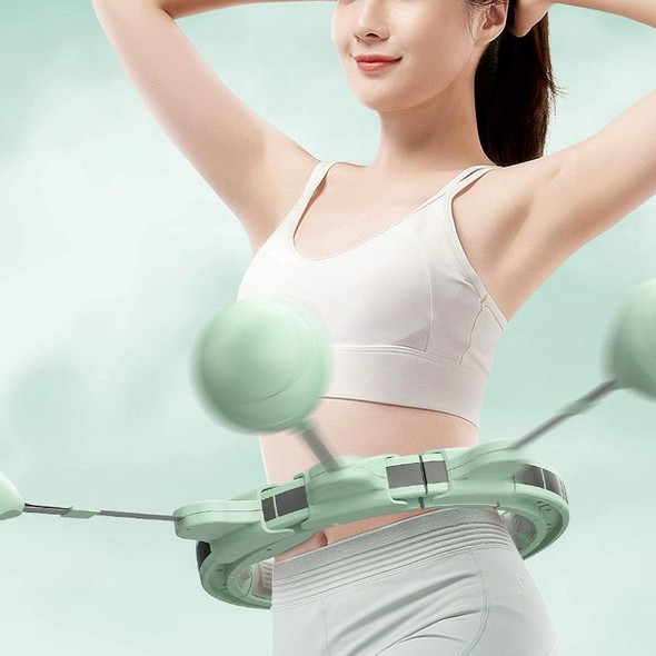 Intelligent Counting Magnetic Therapy Massage Fitness Ring + Sweat Belt, Within 180 Catties(Avocado Green)