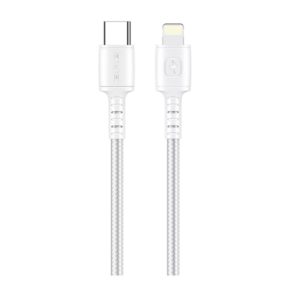 awei CL-118L 20W Type-C / USB-C to 8 Pin Fast Charging Data Cable, Length: 1m(White)