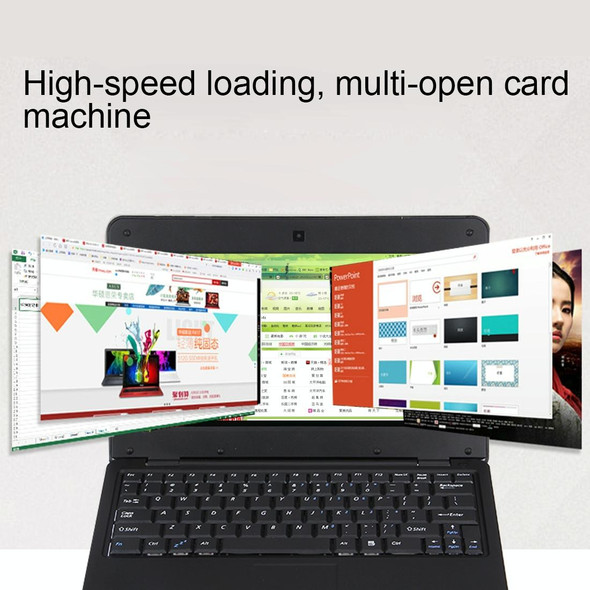 Netbook PC, 10.1 inch, 1GB+8GB, Android 6.0 Allwinner A33 Quad Core 1.5GHz, WiFi, USB, SD, RJ45(Black)