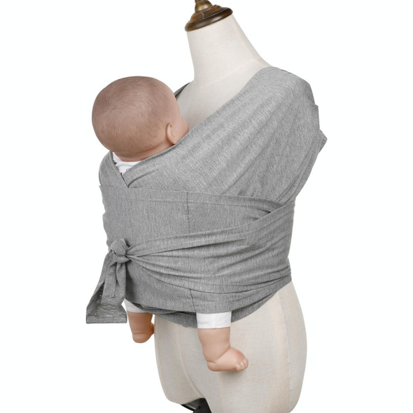 Baby Carrier Double Shoulder Front Holding Baby Carrier Portable Baby X Carrying Bag,Size: L (Gray)