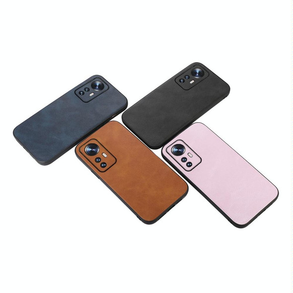 Xiaomi 12 Pro Cowhide Texture PU Phone Case(Black)