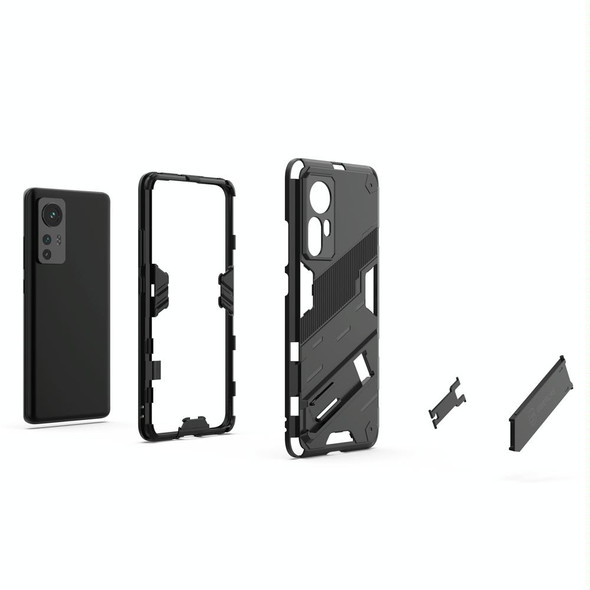 Xiaomi Mi 12 Punk Armor 2 in 1 PC + TPU Shockproof Phone Case with Invisible Holder(Orange)