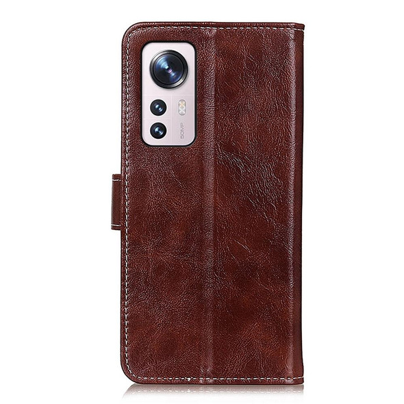 Xiaomi 12 / 12X Retro Crazy Horse Texture Leather Phone Case(Brown)