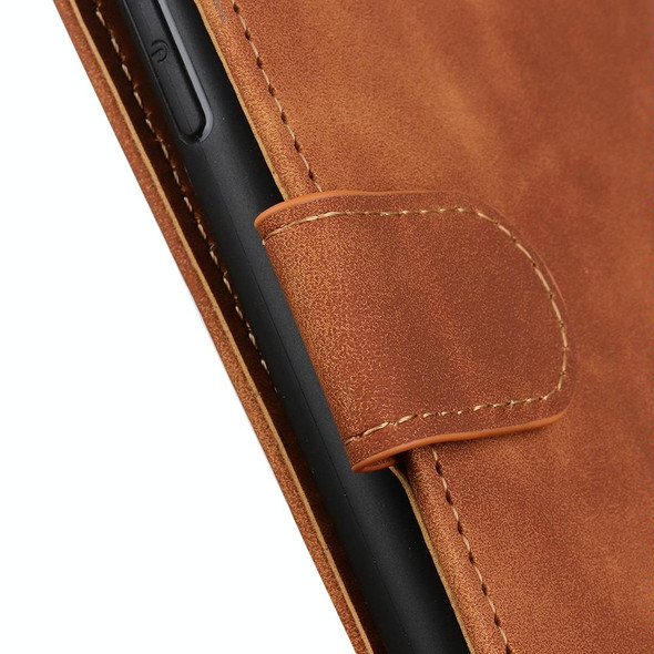 Xiaomi Redmi Note 11 Pro / Redmi Note 11 Pro+ 5G / Mi 11i KHAZNEH Retro Texture Horizontal Flip Leather Phone Case with Holder & Card Slots & Wallet(Brown)