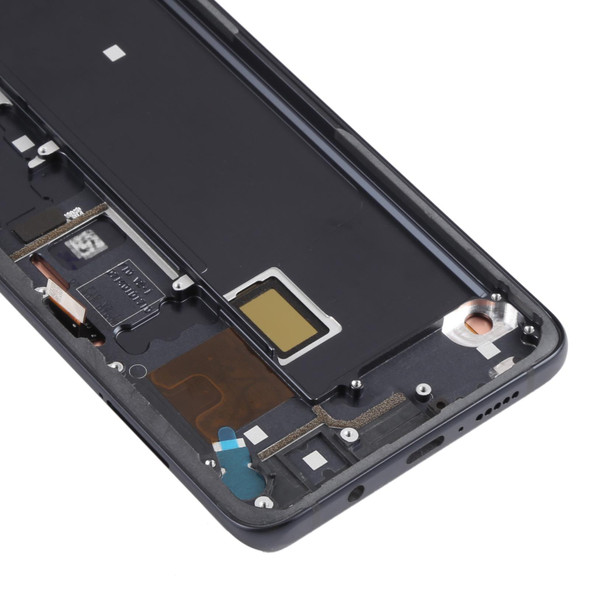 AMOLED Material LCD Screen and Digitizer Full Assembly With Frame for Xiaomi Mi Note 10 Lite M2002F4LG(Black)