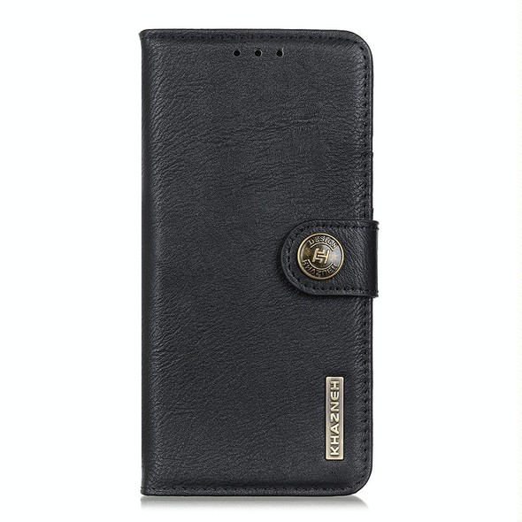 Xiaomi Poco X3 GT KHAZNEH Cowhide Texture Horizontal Flip Leather Case with Holder & Card Slots & Wallet(Black)