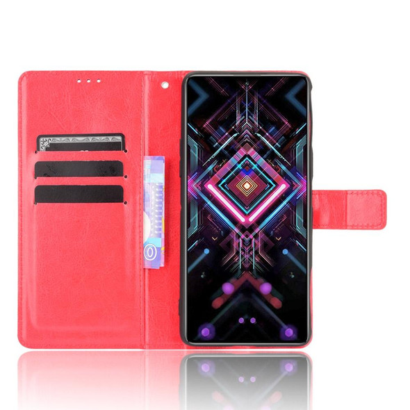 Xiaomi Poco F3 GT Crazy Horse Texture Horizontal Flip Leather Case with Holder & Card Slots & Lanyard(Red)