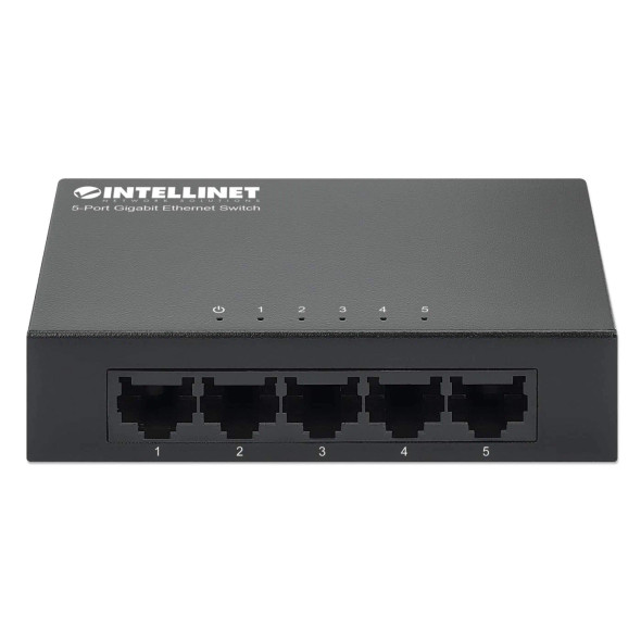 Intellinet 5 Port Gigabit Ethernet Switch - Desktop Size, Metal Housing, Ieee 802.3Az (Energy Efficient Ethernet), Retail Box, 2 Year Limited Warranty