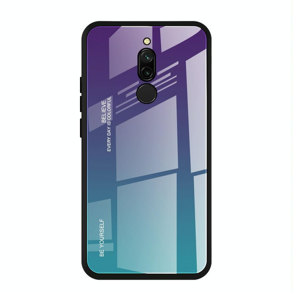 Xiaomi Redmi 8 Gradient Color Glass Case(Purple)