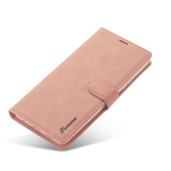 Xiaomi Redmi K40 Pro Forwenw F1 Series Matte Strong Magnetism Horizontal Flip Leather Case with Holder & Card Slots & Wallet & Photo Frame(Rose Gold)