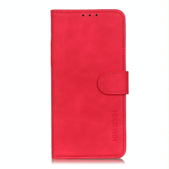 Xiaomi Poco M3 Pro 4G / Poco M3 Pro 5G / Redmi Note 10 5G KHAZNEH Retro Texture PU + TPU Horizontal Flip Leather Case with Holder & Card Slots & Wallet(Red)