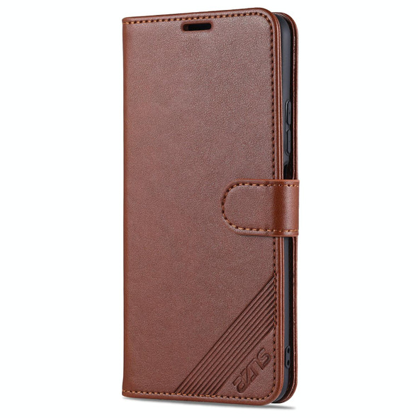 Xiaomi Redmi K40 Pro AZNS Sheepskin Texture Horizontal Flip Leather Case with Holder & Card Slots & Wallet(Brown)