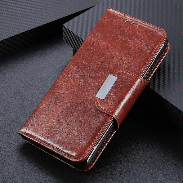 Xiaomi Redmi Note 10 4G / Note 10S Crazy Horse Texture Horizontal Flip Leather Case with Holder & 6-Card Slots & Wallet(Brown)