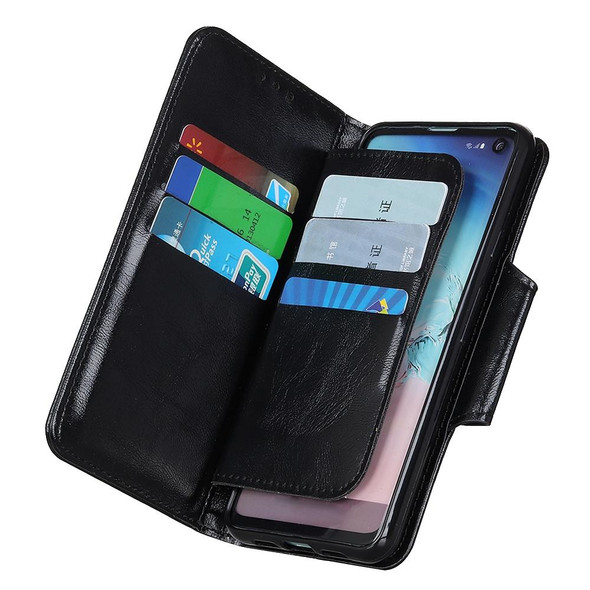 Xiaomi Redmi Note 9T 5G Crazy Horse Texture Horizontal Flip Leather Case with Holder & 6-Card Slots & Wallet(Black)