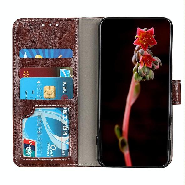 Xiaomi Redmi K40 / K40 Pro / Mi 11i / Poco F3 Retro Crazy Horse Texture Horizontal Flip Leather Case with Holder & Card Slots & Photo Frame & Wallet(Brown)