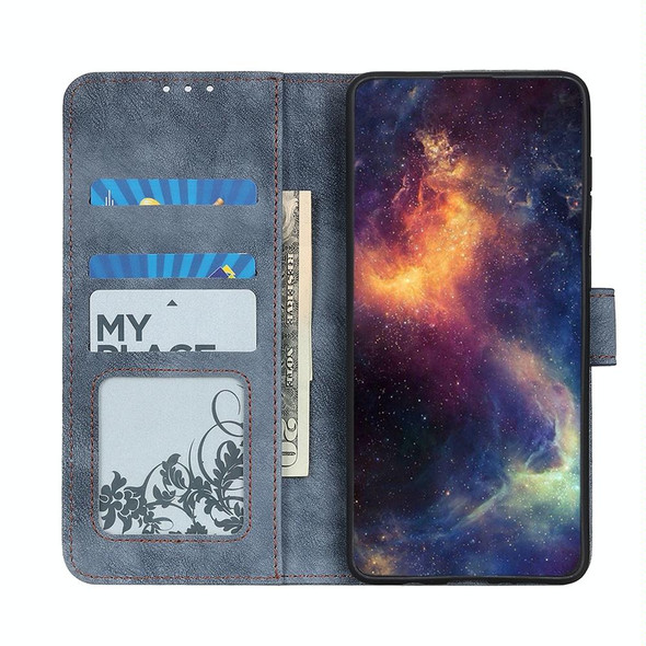 Xiaomi Redmi Note 9T 5G Antelope Texture Magnetic Buckle Horizontal Flip PU Leather Case with Card Slots & Wallet & Holder(Blue)