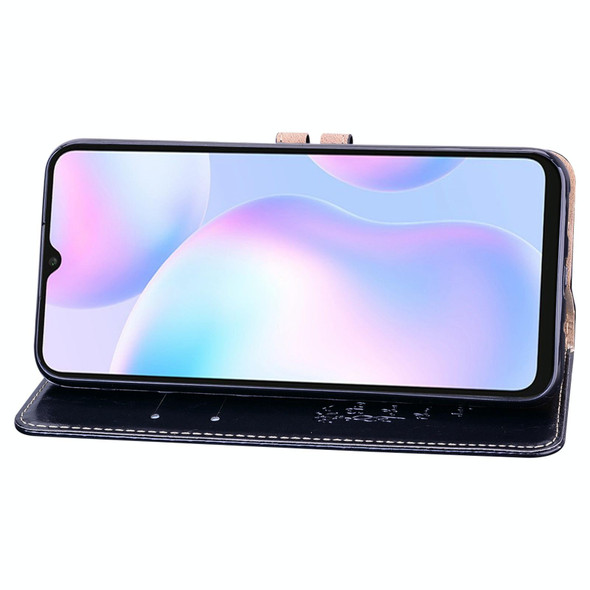 Xiaomi Redmi 9A Business Style Oil Wax Texture Horizontal Flip Leather Case, with Holder & Card Slots & Wallet(Black)