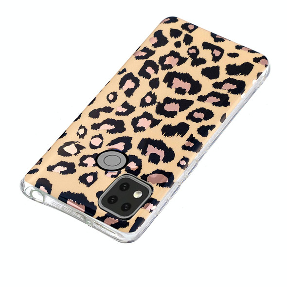 Xiaomi Redmi 9C Electroplating TPU Phone Protective Case(Leopard Texture)