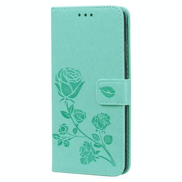 Rose Embossed Horizontal Flip PU Leather Case with Holder & Card Slots & Wallet for Xiaomi Redmi K20 / K20 Pro(Green)