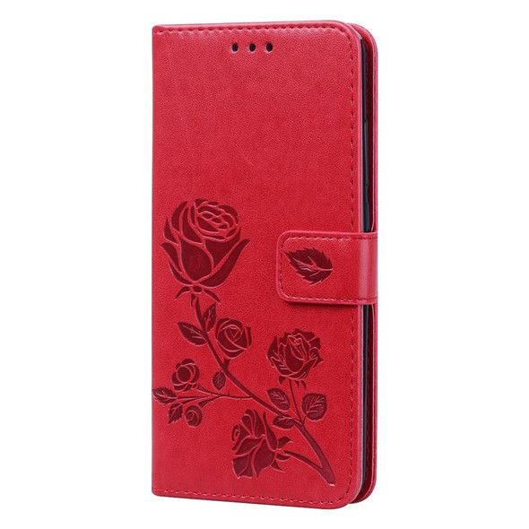 Rose Embossed Horizontal Flip PU Leather Case with Holder & Card Slots & Wallet for Xiaomi Redmi K20 / K20 Pro(Red)