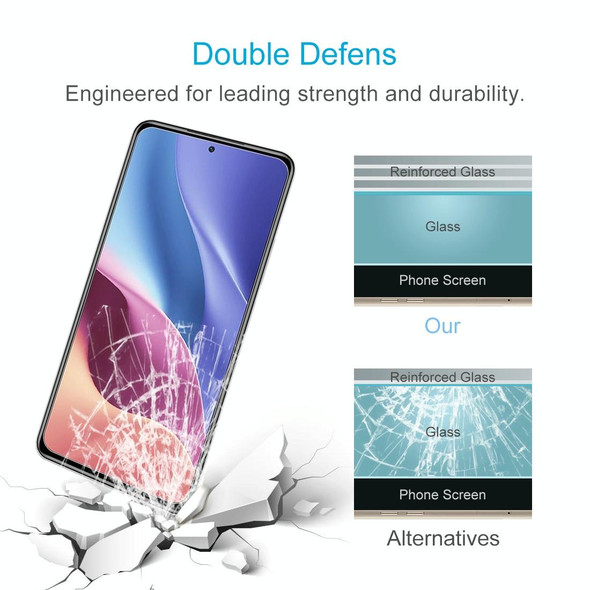 Xiaomi Redmi K40 5G 50 PCS 0.26mm 9H Surface Hardness 2.5D Explosion-proof Tempered Glass Non-full Screen Film