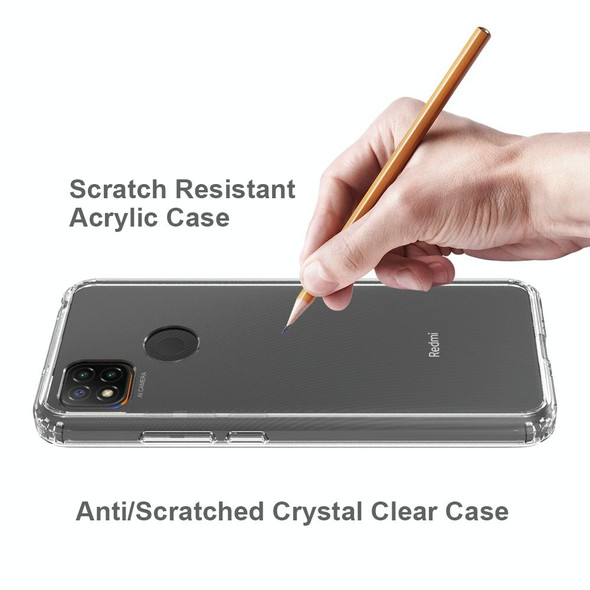 Xiaomi Redmi 9C Scratchproof TPU + Acrylic Protective Case(Black)