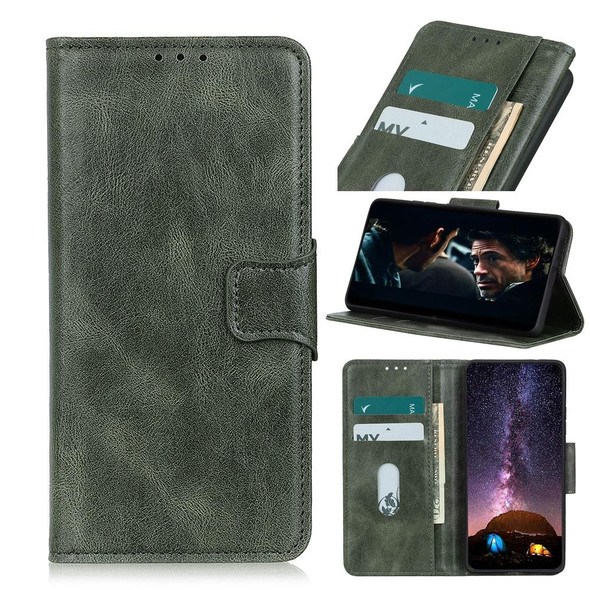 Xiaomi Redmi 9C Mirren Crazy Horse Texture Horizontal Flip Leather Case with Holder & Card Slots & Wallet(Dark Green)