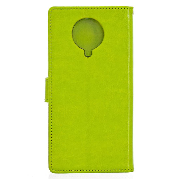 Xiaomi Redmi K30 Pro Crazy Horse Texture Horizontal Flip Leather Case with Holder & Card Slots & Wallet & Photo Frame(Green)