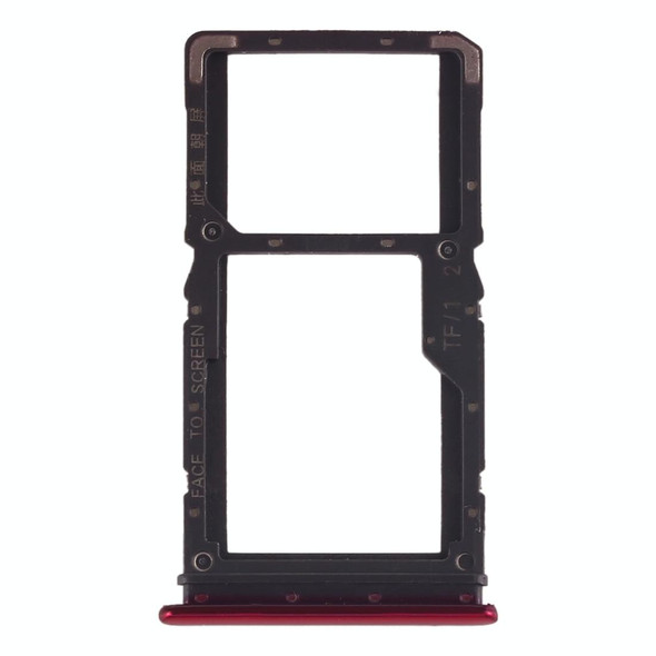 SIM Card Tray + SIM Card Tray / Micro SD Card Tray for Xiaomi Redmi Note 7 / Redmi Note 7 Pro(Red)