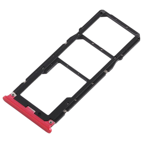 2 x SIM Card Tray + Micro SD Card Tray for Xiaomi Redmi 6 Pro(Red)