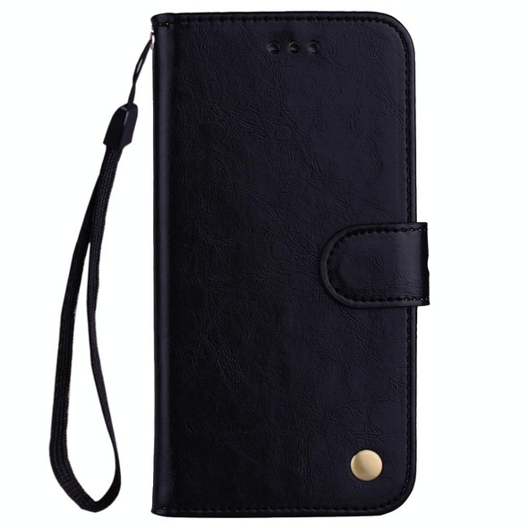 Business Style Oil Wax Texture Horizontal Flip Leatherette Case for Xiaomi Redmi S2, with Holder & Card Slots & Wallet (Black)