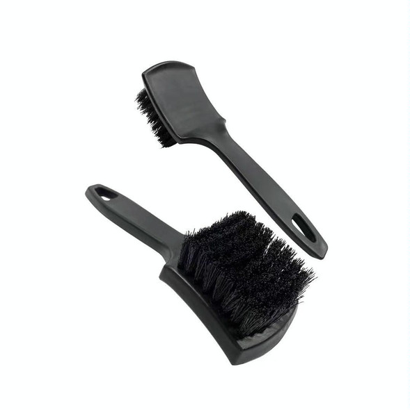 5 PCS Tire Carpet Cleaning Brush Foot Pad Upholstery Brush(Black)