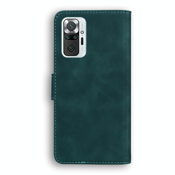 Xiaomi Redmi Note 10 Pro / Note 10 Pro Max Skin Feel Pure Color Flip Leather Phone Case(Green)