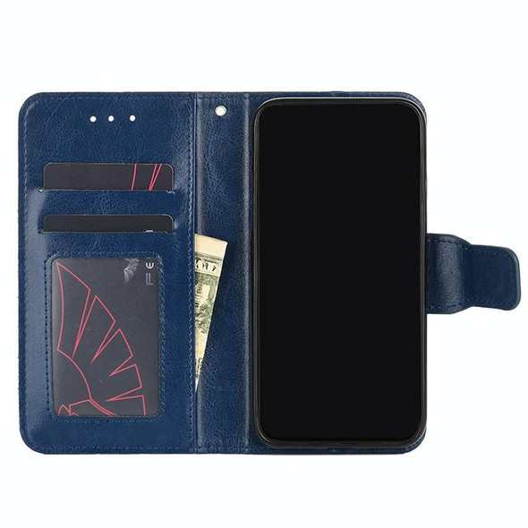 Xiaomi Redmi Note 10 4G / Note 10S Crystal Texture Horizontal Flip Leather Case with Holder & Card Slots & Wallet(Royal Blue)