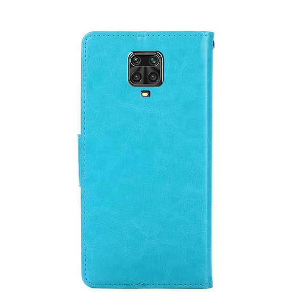 Xiaomi Redmi Note 9S Crystal Texture Horizontal Flip Leather Case with Holder & Card Slots & Wallet(Light Blue)