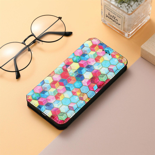 Blackview A100 Colorful Magnetic Horizontal Flip PU Leatherette Case with Holder & Card Slot & Wallet(Magic Space)