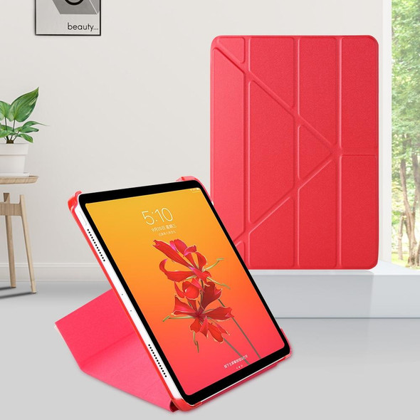 Horizontal Flip Ultra-thin Magnetic PU Leather Case for iPad Pro 11 inch 2018/2020/2021, with  Sleep / Wake-up Function(Red)