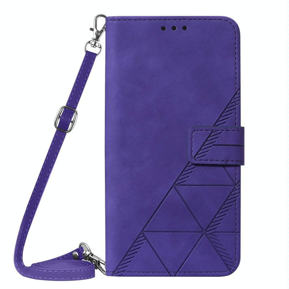 Nokia G21/G11 Crossbody 3D Embossed Flip Leather Phone Case(Purple)