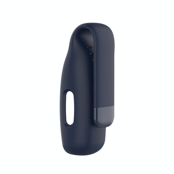 Fitbit Inspire 2 Steel Sheet Silicone Protective Clip Case Cover(Midnight Blue)