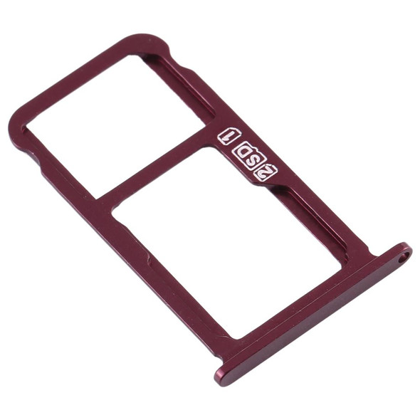 SIM Card Tray + SIM Card Tray / Micro SD Card Tray for Nokia  X7 / 8.1 / 7.1 Plus / TA-1131(Purplish Red)