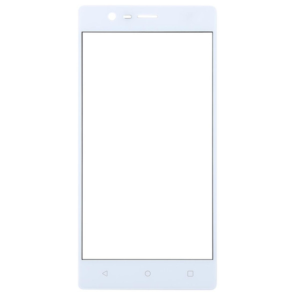 Front Screen Outer Glass Lens for Nokia 3(White)
