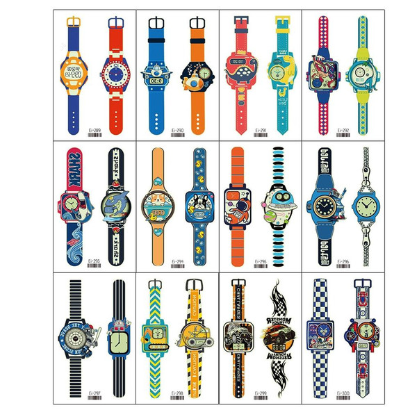 20 PCS Children Waterproof Luminous Cartoon Watch Tattoo Stickers(Ei-299)