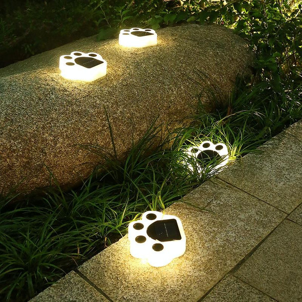 Bear Paw Outdoor Solar LED Courtyard Buried Light(Warm Light)