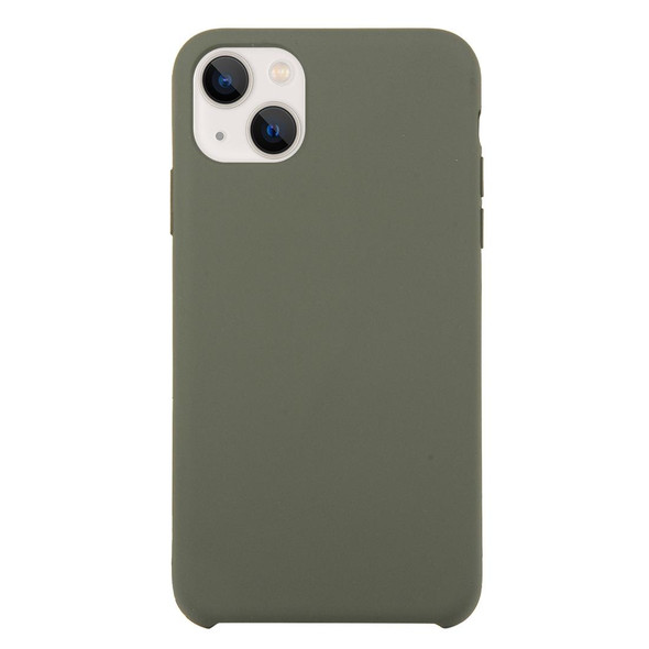 Solid Silicone Phone Case - iPhone 13(Olive Green)