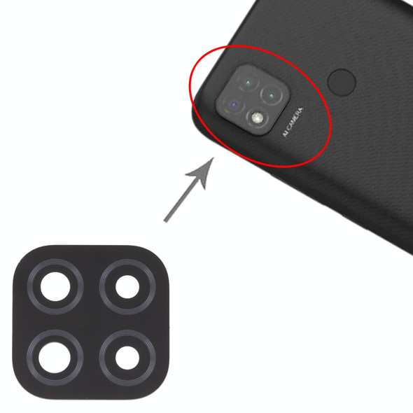 10 PCS Back Camera Lens for Xiaomi Redmi 9C / Redmi 9 (India) / Redmi 9C NFC / Poco C3